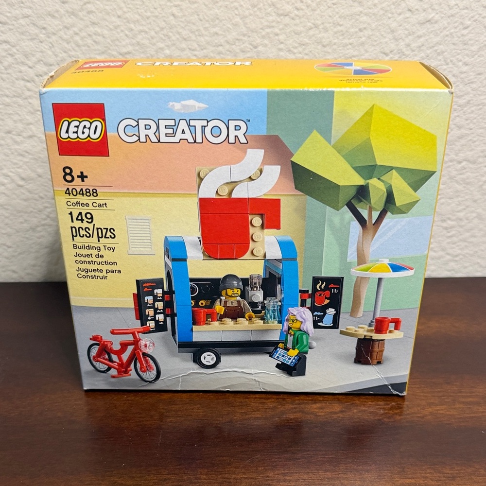Lego Creator Coffee Cart 40488 GWP Limited Edition New Factory Sealed Box 2021